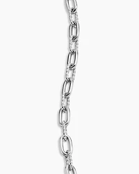 DY Madison® Pavé Toggle Chain Bracelet Sterling Silver with Diamonds, 3mm