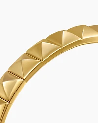 Pyramid Cuff Bracelet 18K Yellow Gold, 8mm