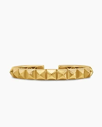 Pyramid Cuff Bracelet 18K Yellow Gold, 8mm