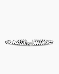 Cable Flex® X Station Bracelet Sterling Silver with Diamonds, 4mm