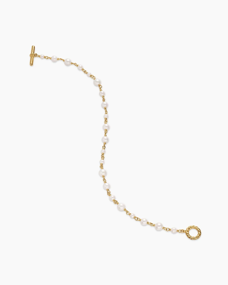 Pearl Classics Toggle Chain Bracelet 18K Yellow Gold, 4.5mm