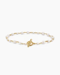 Pearl Classics Toggle Chain Bracelet 18K Yellow Gold, 4.5mm