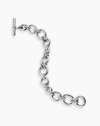 DY Mercer® Chain Bracelet Sterling Silver with Diamonds, 8mm