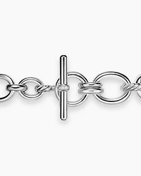 DY Mercer® Chain Bracelet Sterling Silver with Diamonds, 8mm