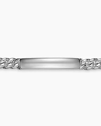Curb Chain ID Bracelet Sterling Silver