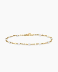 Pearl Classics Station Bracelet 18K Yellow Gold, 3.5mm