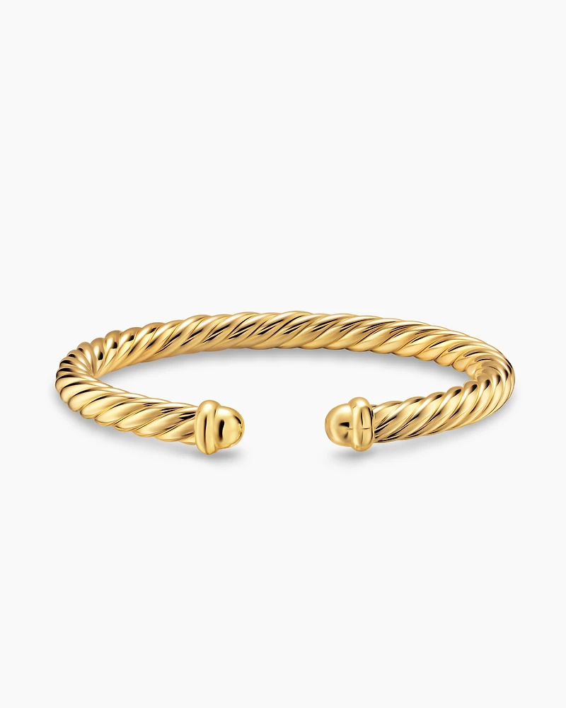 Cablespira® Flex Bracelet 18K Yellow Gold, 6mm