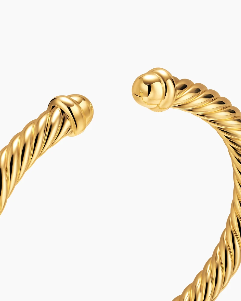 Cablespira® Flex Bracelet 18K Yellow Gold, 6mm