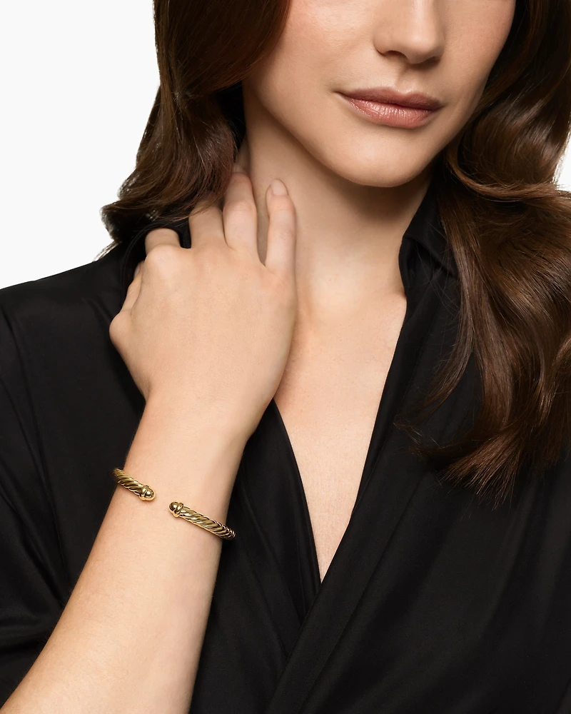 Cablespira® Flex Bracelet 18K Yellow Gold, 6mm