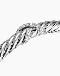 Cable Flex® X Bracelet Sterling Silver with Diamonds, 6mm