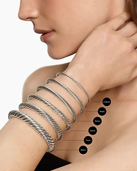 Cable Flex® Centre Station Bracelet Sterling Silver with 14K Yellow Gold, 6mm