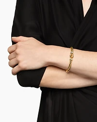 Cablespira® Buckle Bracelet 18K Yellow Gold with Diamonds, 6mm