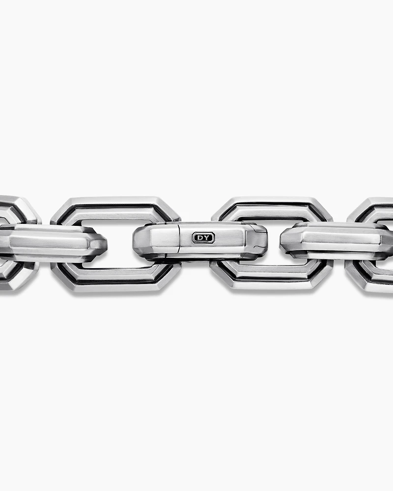 Deco Link Bracelet Sterling Silver, 11mm