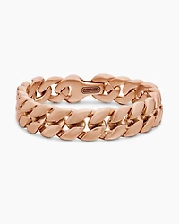 Curb Chain Bracelet in 18K Rose Gold, 14.5mm