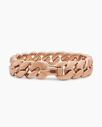 Curb Chain Bracelet in 18K Rose Gold, 14.5mm