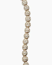 Spiritual Beads Bracelet in 18K Yellow Gold and Pavé Diamonds, 6mm