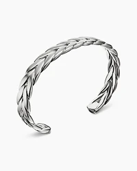 Chevron Cuff Bracelet Sterling Silver, 9mm