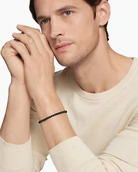 Spiritual Beads Bracelet with Pavé and 18K Yellow Gold, 6mm