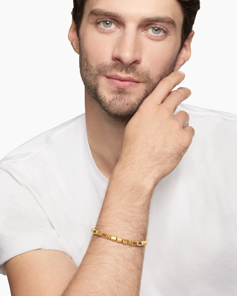 Spiritual Beads Bracelet in 18K Yellow Gold, 6mm
