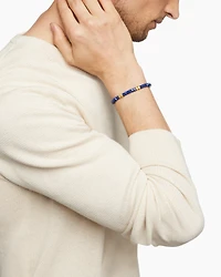 Hex Bead Bracelet with Lapis and 18K Yellow Gold, 6mm