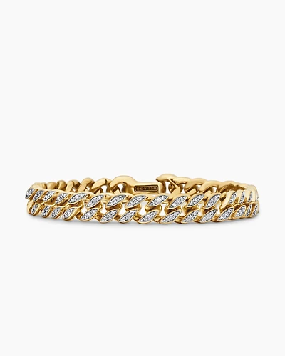 Stax Chain Bracelet in 18K Yellow Gold with Diamonds, 5mm