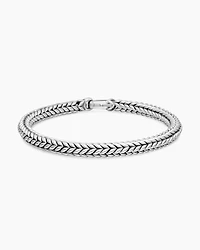 Chevron Bead Bracelet Sterling Silver