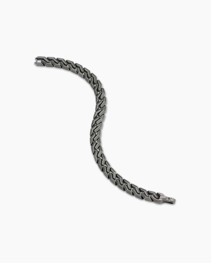 Curb Chain Angular Link Bracelet in Titanium