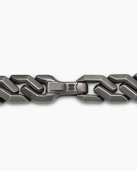 Curb Chain Angular Link Bracelet in Titanium