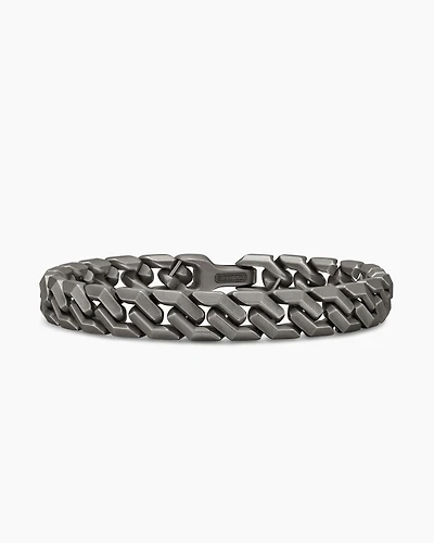 Curb Chain Angular Link Bracelet in Titanium