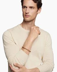 Cable Cuff Bracelet in 18K Rose Gold, 7mm