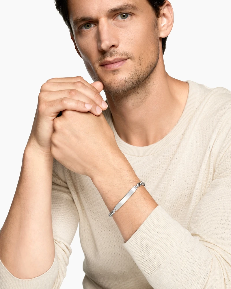 Streamline® ID Bracelet Sterling Silver, 6.8mm