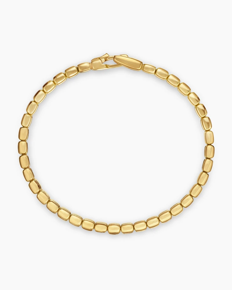 Spiritual Beads Tile Bracelet 18K Yellow Gold, 4.7mm