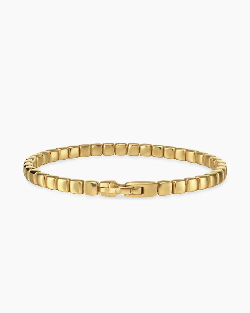 Spiritual Beads Tile Bracelet 18K Yellow Gold, 4.7mm