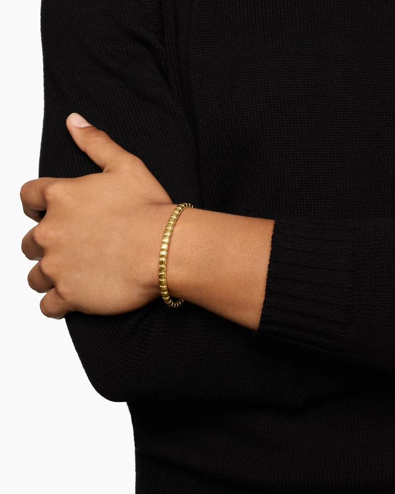Spiritual Beads Tile Bracelet 18K Yellow Gold, 4.7mm