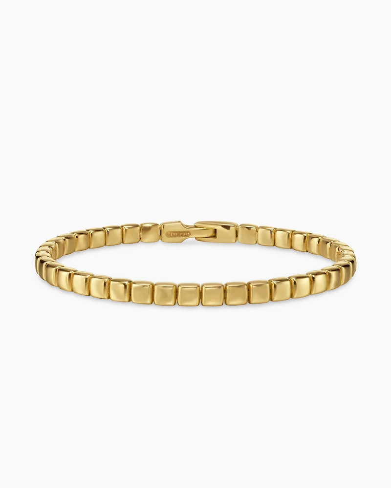 Spiritual Beads Tile Bracelet 18K Yellow Gold, 4.7mm