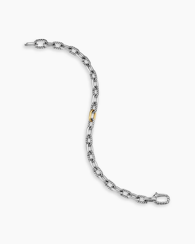 DY Madison® Chain Bracelet Sterling Silver with 18K Yellow Gold
