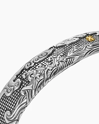 Waves Cuff Bracelet 18K Yellow Gold, 9mm