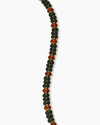 Spiritual Beads Bracelet 18K Yellow Gold with Bloodstone and Red Jasper, 4mm