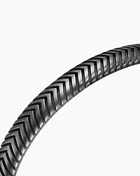 Chevron Cuff Bracelet in Titanium, 8mm