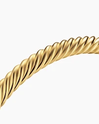 Cable Cuff Bracelet 18K Yellow Gold, 6mm