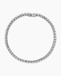 Cablespira Bracelet 18K White Gold with Diamonds, 3mm