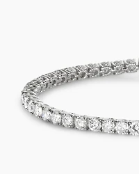 Cablespira Bracelet 18K White Gold with Diamonds, 3mm