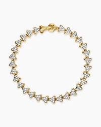 Armory® Link Bracelet 18K Yellow Gold with Diamonds, 7.5mm