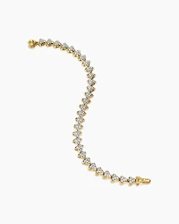 Armory® Link Bracelet 18K Yellow Gold with Diamonds, 7.5mm