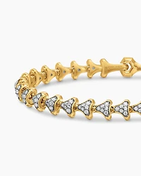 Armory® Link Bracelet 18K Yellow Gold with Diamonds, 7.5mm