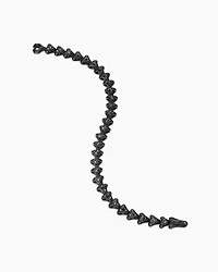 Armory® Link Bracelet Black Titanium with Diamonds, 7.5mm