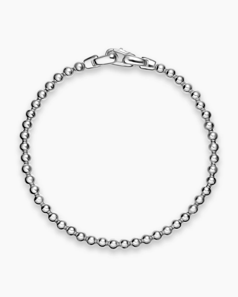 Spiritual Beads Metal Bead Bracelet Sterling Silver