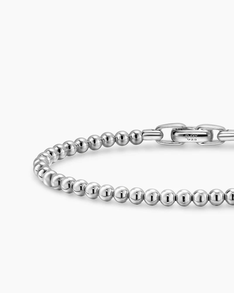 Spiritual Beads Metal Bead Bracelet Sterling Silver