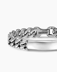 Curb Chain ID Bracelet Sterling Silver