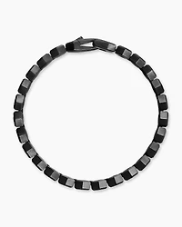 Hex Pavé Tennis Bracelet Black Titanium with Diamonds, 8mm